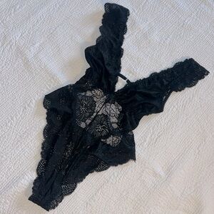 All Lace Plunging Teddy